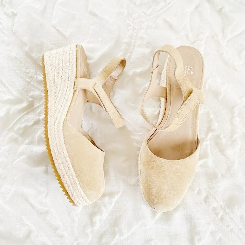 Eileen Fisher Nessa Espadrille Wedge Sandal Size 10 New